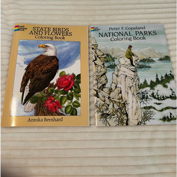 Dover Coloring Book Other - Set of 2 Vintage Coloring Books from Dover COLORING Book 1990 1993 Unused